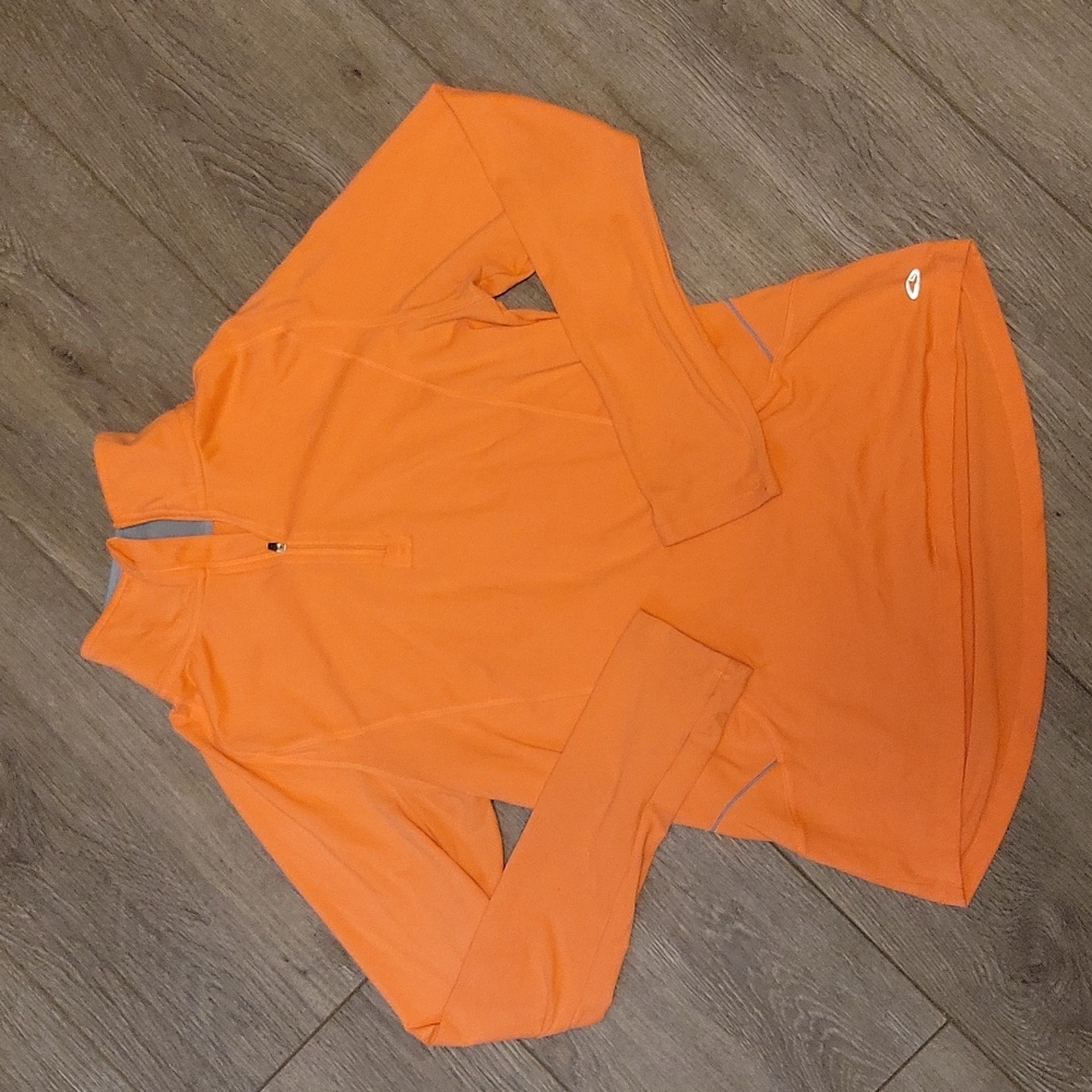 Champion neon peach pullover running jacket